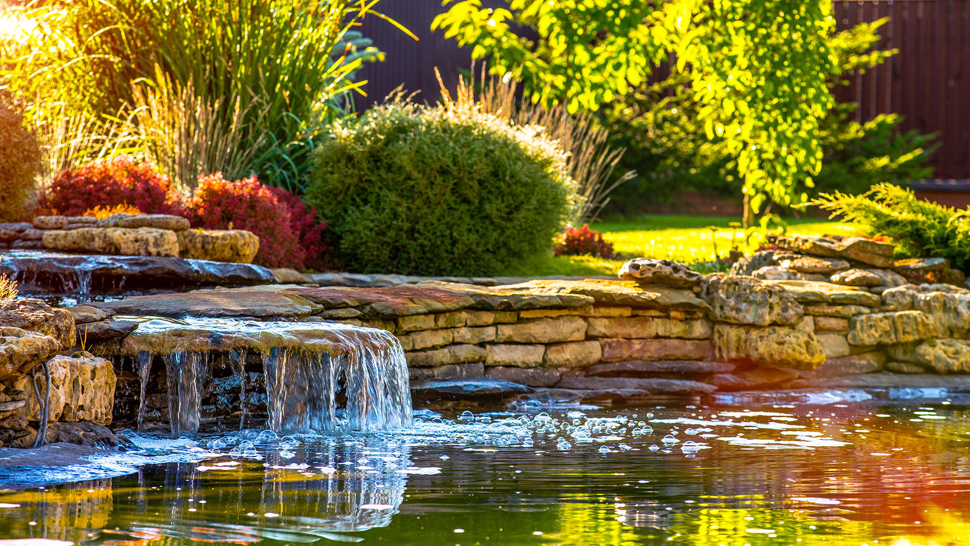 beautiful landscaping with beautiful plants and flowers